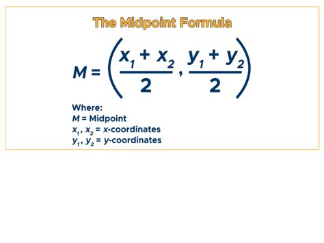 Midpoint formula .